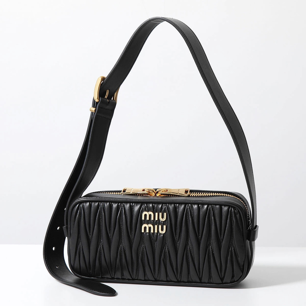 Miu Miu Matelasse Shoulder Bag Leather Crossbody